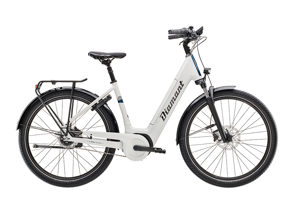 Diamant Beryll Gen3 545Wh Tief E-Bike Trekking WEISS - Bild 1