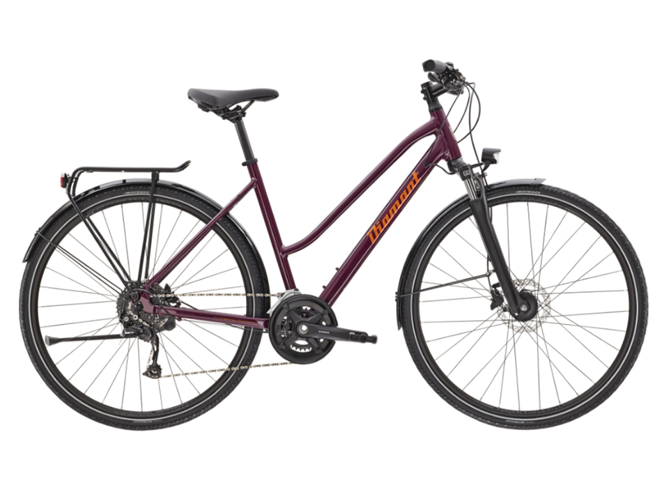 Diamant Elan Deluxe Trapez Trekkingrad PURPUR - Bild 1