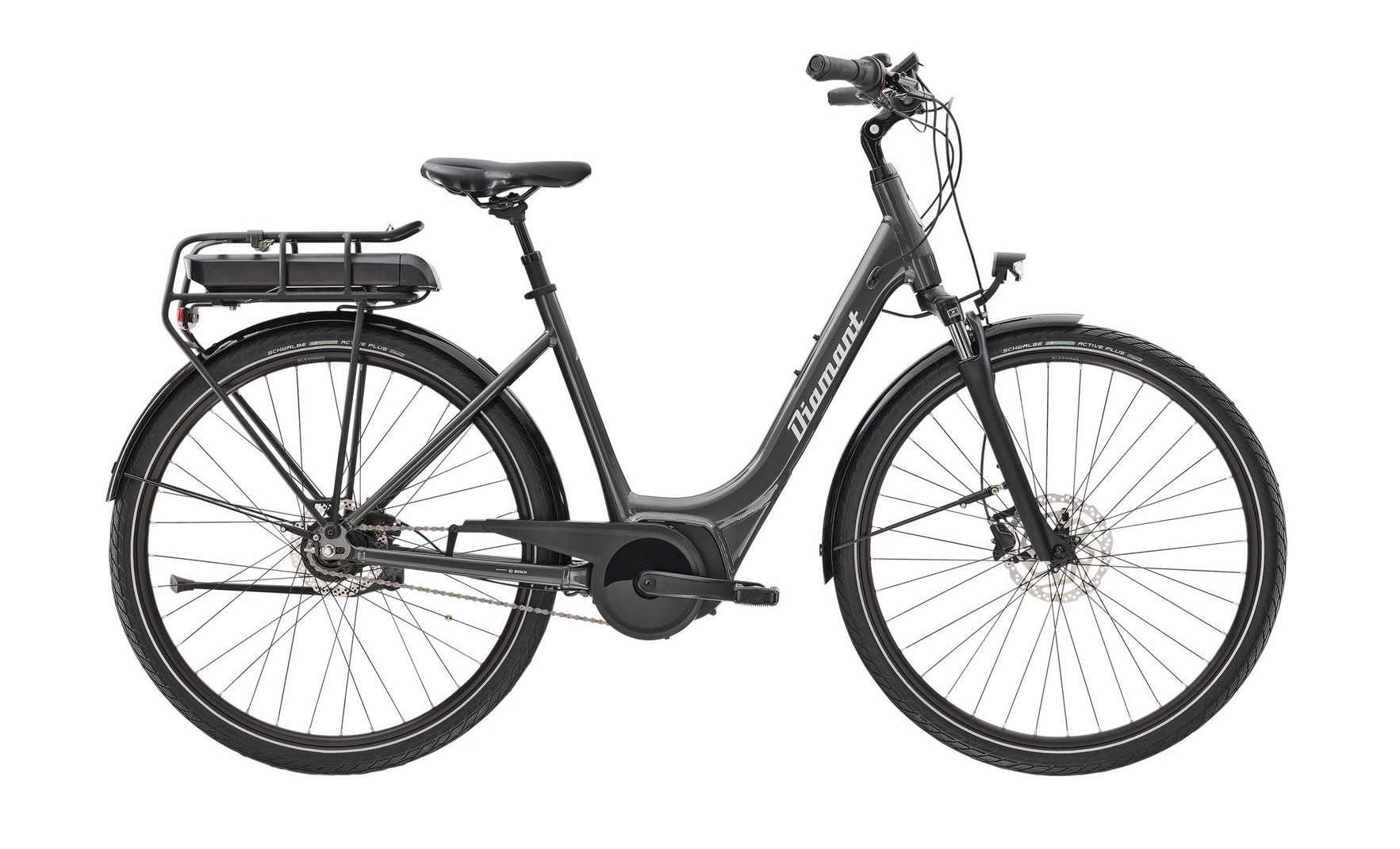 Diamant Turmalin Deluxe 500Wh Tief E-Bike City DRAVITGRAU METALLIC - Bild 1