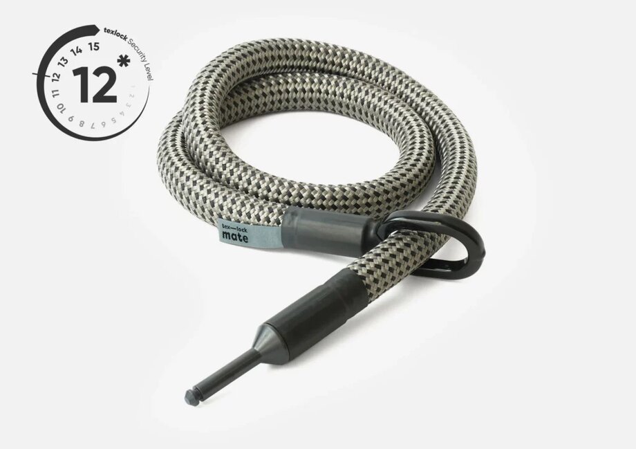 Tex-Lock Textilansteckkette mit Universal-Bolzen Mate 120cm ELECTRIC GREY - Bild 1