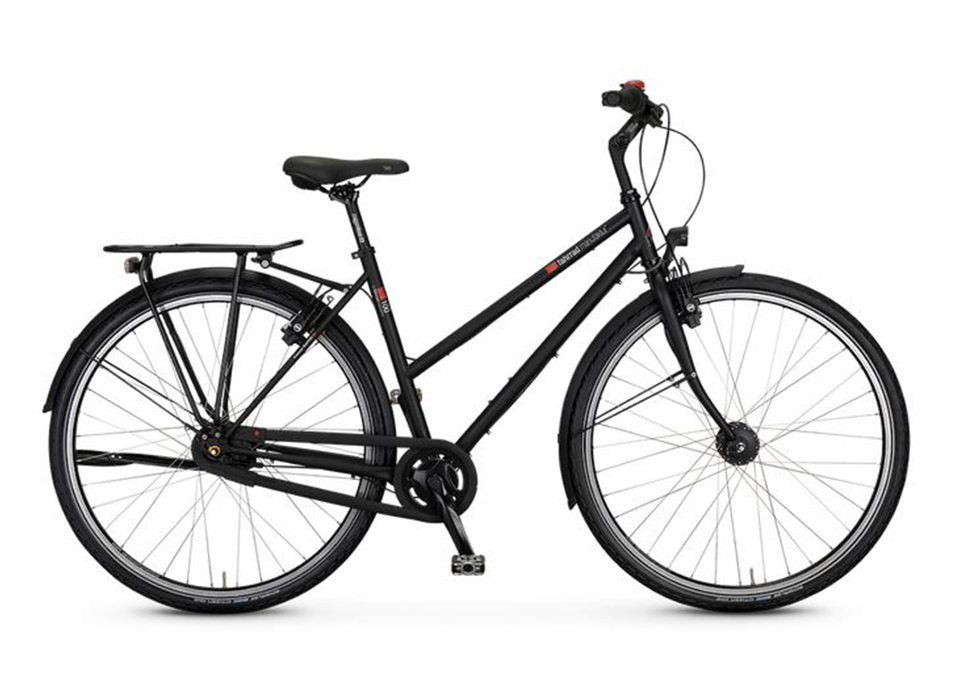 VSF T-100 Alivio 27G HS11 Damen Trekkingrad EBONY MATT - Bild 1