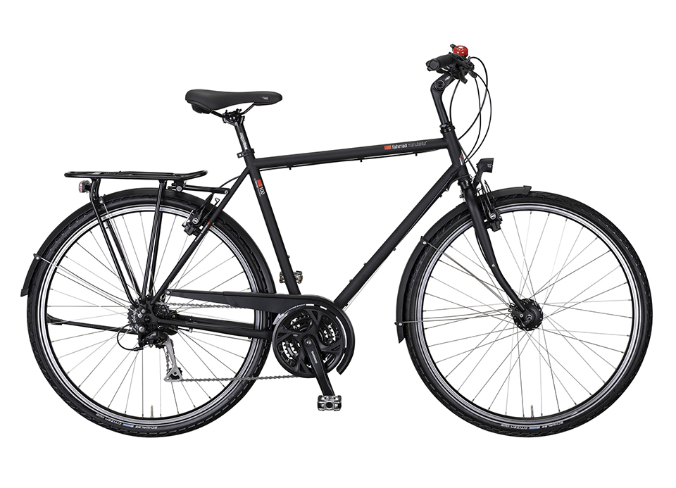 VSF T-100 Alivio 27G V-Brake Herren Trekkingrad EBONY MATT - Bild 1